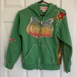 Super unique zip up hoodie